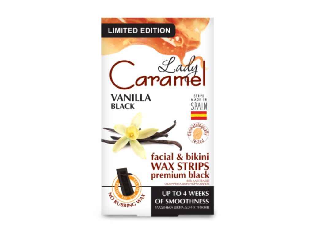 Віск для епіляції обличчя та бікіні Чорна Ваніль 12шт ТМ LADY CARAMEL Віск для епіляції обличчя та бікіні Чорна Ваніль 12шт ТМ LADY CARAMEL