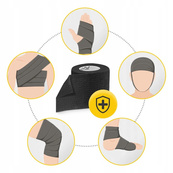 Когезионный эластичный бинт-бандаж Cohesive Bandage 4FIZJO P-5905973400848, 5 см x 4,5 м. Изображение №4