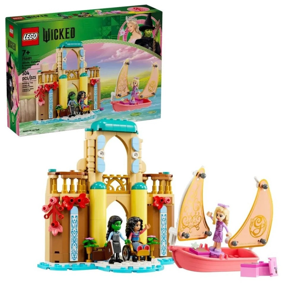Конструктор LEGO Wicked "Глінда, Ельфаба та Несароза в Університеті Шиз" 75681, 304 деталей Конструктор LEGO Wicked "Глінда, Ельфаба та Несароза в Університеті Шиз" 75681, 304 деталей