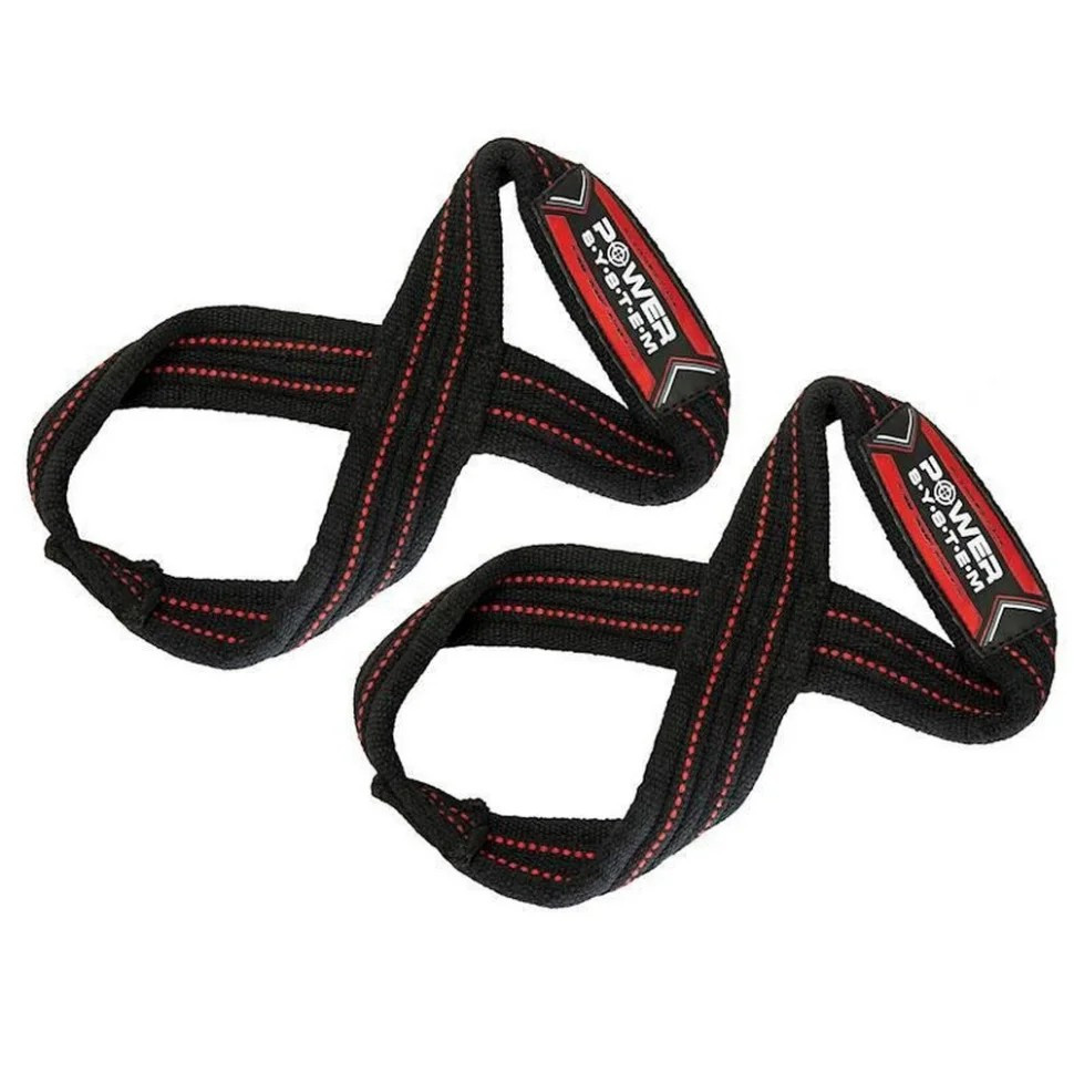 Лямки для тяги "Figure 8" Power System 3405RD-5 Black/Red, L/XL Лямки для тяги "Figure 8" Power System 3405RD-5 Black/Red, L/XL
