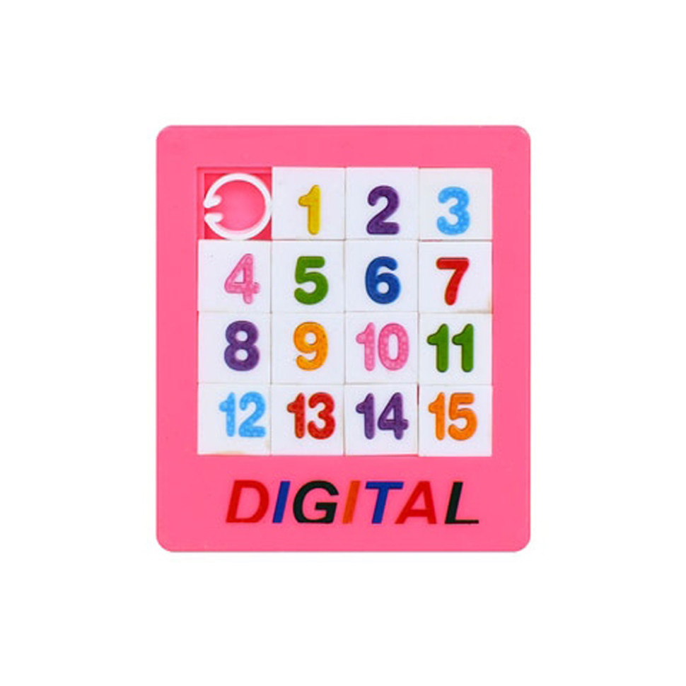 Логічна гра "П'ятнашки" 1376-B(Pink) від 1 до 15 рожевий Логічна гра "П'ятнашки" 1376-B(Pink) від 1 до 15 рожевий