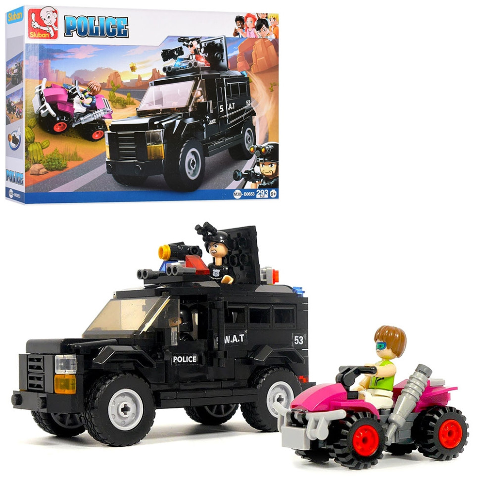 Детский конструктор "Police-Swat" M38-B0653, 293 детали Детский конструктор "Police-Swat" M38-B0653, 293 детали