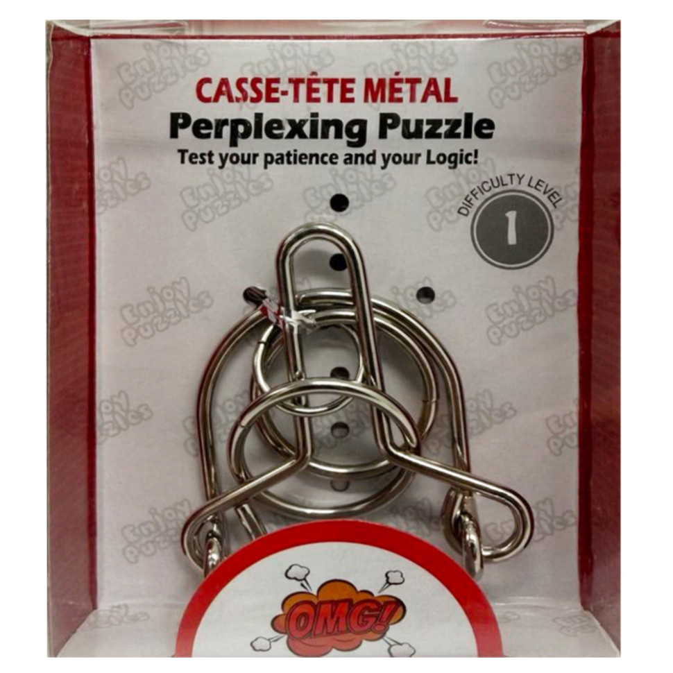 Металлическая головоломка "Perplexing puzzle" 5562D-25, 1 сложность Металлическая головоломка "Perplexing puzzle" 5562D-25, 1 сложность