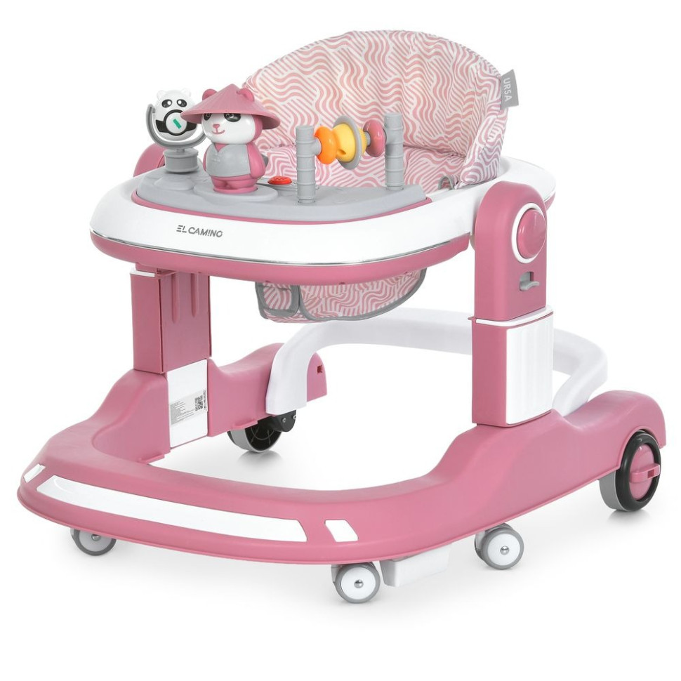 Дитячі ходунки ME 1200 URSA Pink, музика, світло Дитячі ходунки ME 1200 URSA Pink, музика, світло