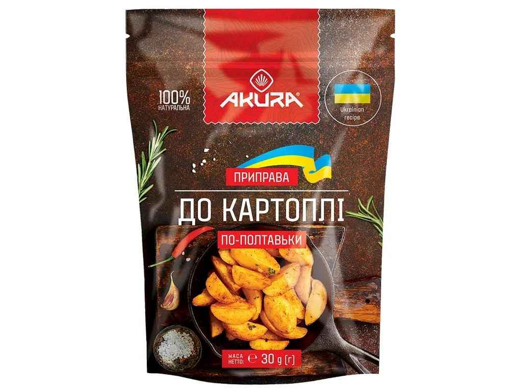 Приправа Для картофеля 30 г по-полтавски ТМAKURA Приправа Для картофеля 30 г по-полтавски ТМAKURA