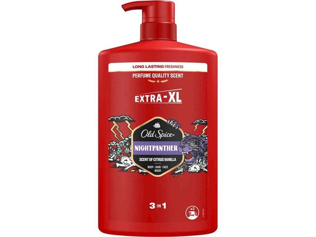 Гель-шампунь для душу 1л Night Panther ТМ OLD SPICE Гель-шампунь для душу 1л Night Panther ТМ OLD SPICE