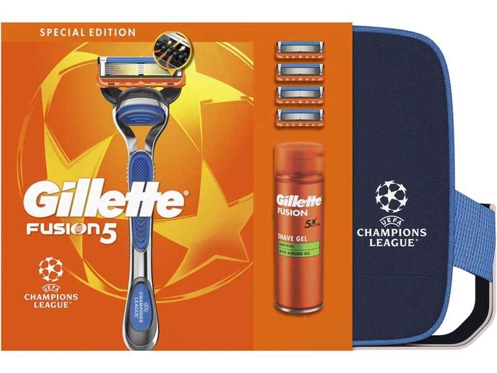 Набір подарунковий для чоловiкiв UEFA Champions League Special Edition Fusion5 ТМ GILLETTE Набір подарунковий для чоловiкiв UEFA Champions League Special Edition Fusion5 ТМ GILLETTE