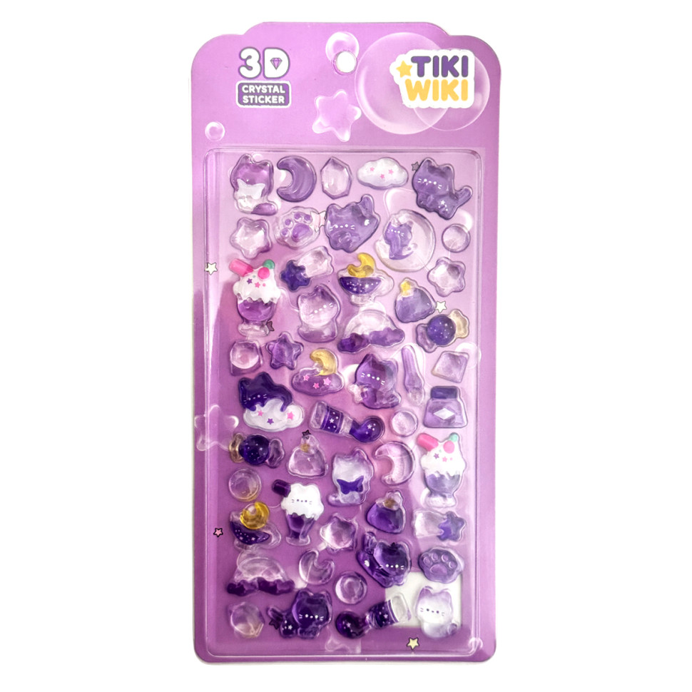 Набор 3D-наклеек "Тики звездные сны" Tiki Wiki 25ESE009-07 серии Crystal Набор 3D-наклеек "Тики звездные сны" Tiki Wiki 25ESE009-07 серии Crystal