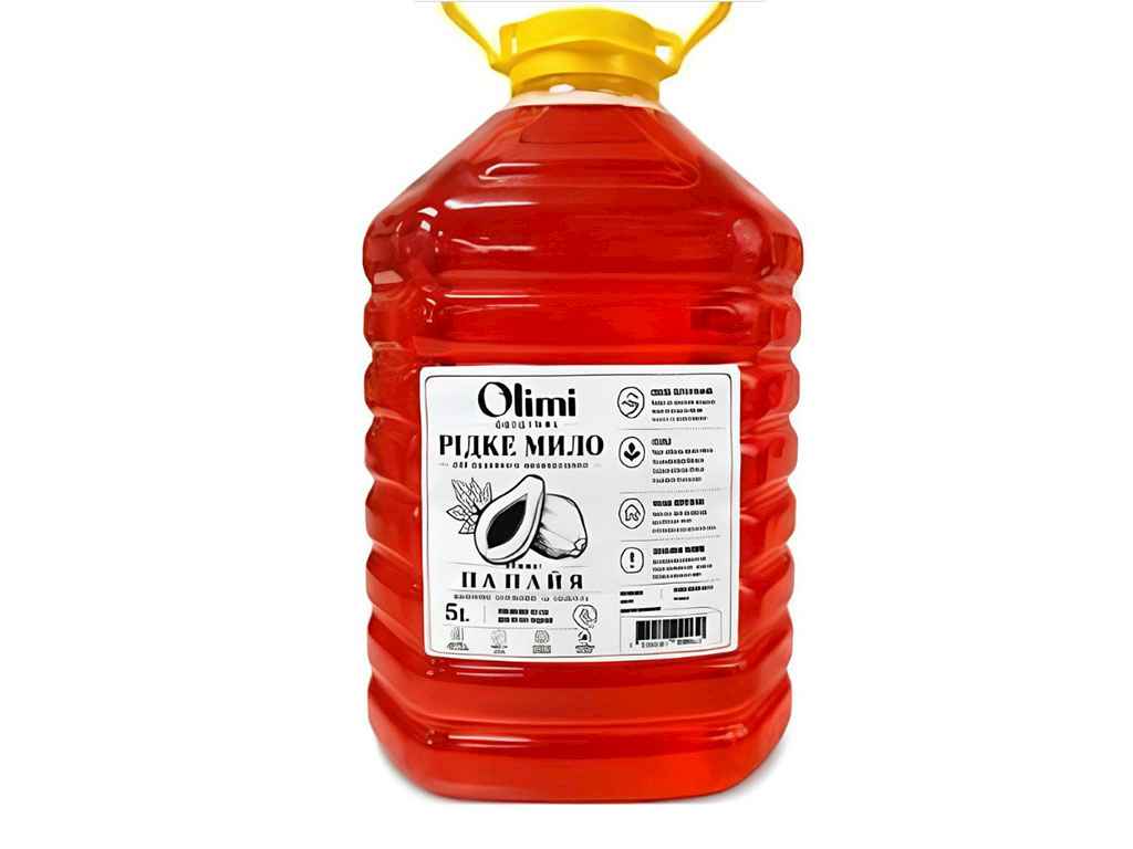 Мило рідке 5л Папайя ТМ OLIMI Мило рідке 5л Папайя ТМ OLIMI