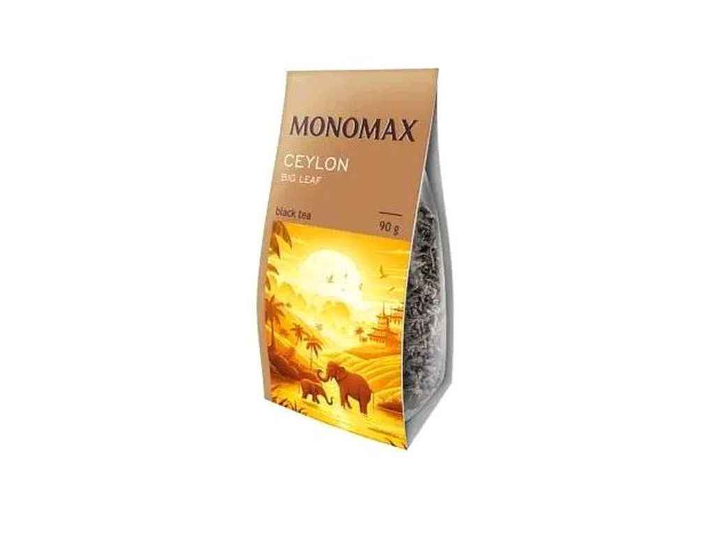Чай фасований чорний 90г цейлонський 100% CEYLON КРУПНОЛИСТОВИЙ ТММономах Чай фасований чорний 90г цейлонський 100% CEYLON КРУПНОЛИСТОВИЙ ТММономах