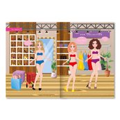 Книга-одевалка с наклейками "Stylish Girls" LS-03-03 серия "Dress Up". Изображение №2