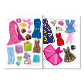 Книга-одевалка с наклейками "Stylish Girls" LS-03-03 серия "Dress Up". Изображение №3