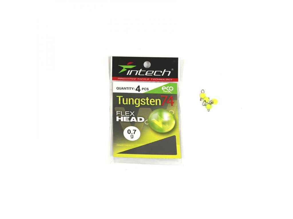 Груз Чебурашка розбірна 0,7г 4шт/уп Tungsten 74 Gloss Chartreuse UV ТМ Intech Груз Чебурашка розбірна 0,7г 4шт/уп Tungsten 74 Gloss Chartreuse UV ТМ Intech