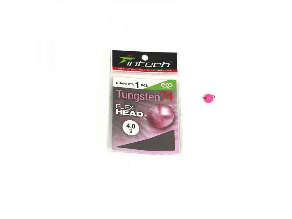 Груз Чебурашка розбірна 4г 1шт/уп Tungsten 74 Gloss Pink UV ТМ Intech Груз Чебурашка розбірна 4г 1шт/уп Tungsten 74 Gloss Pink UV ТМ Intech