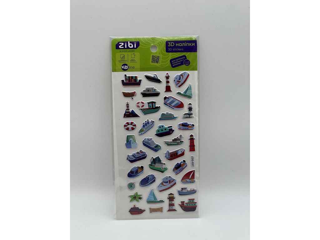 3D наліпки KIDS Line Човники 18см ZB.63303 ТМZIBI 3D наліпки KIDS Line Човники 18см ZB.63303 ТМZIBI