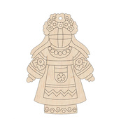 Набор фигурок для раскрашивания и украшения "Кукла-мотанка" Motanka-Doll8, 8 штук. Изображение №3