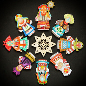 Набор фигурок для раскрашивания и украшения "Кукла-мотанка" Motanka-Doll8, 8 штук. Изображение №7