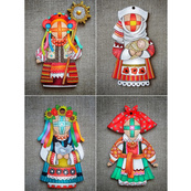 Набор фигурок для раскрашивания и украшения "Кукла-мотанка" Motanka-Doll8, 8 штук. Изображение №8
