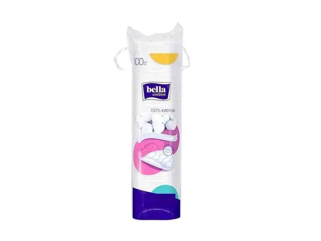 Ватные диски 100шт cotton круглые ТМ BELLA Ватные диски 100шт cotton круглые ТМ BELLA
