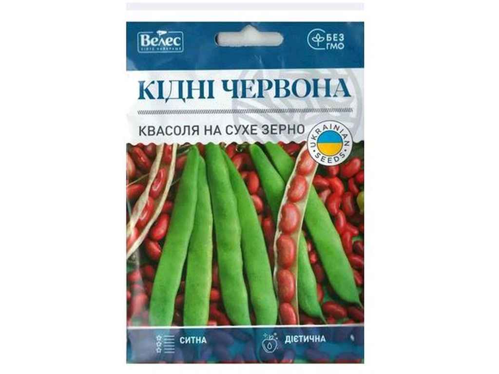 Квасоля на сухе зерно Кідні червона МАКСІ (10 пачок) 20г ТМ ВЕЛЕС Квасоля на сухе зерно Кідні червона МАКСІ (10 пачок) 20г ТМ ВЕЛЕС