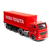 Автомодель колекційна Фура "Нова Пошта" TechnoDrive 250416CG масштаб 1:64. Зображення №7 Автомодель колекційна Фура "Нова Пошта" TechnoDrive 250416CG масштаб 1:64. Зображення №7