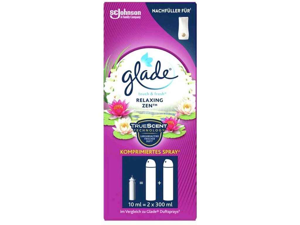 Сменный баллон 10мл Микроспрей (Японский сад) ТМ Glade Сменный баллон 10мл Микроспрей (Японский сад) ТМ Glade
