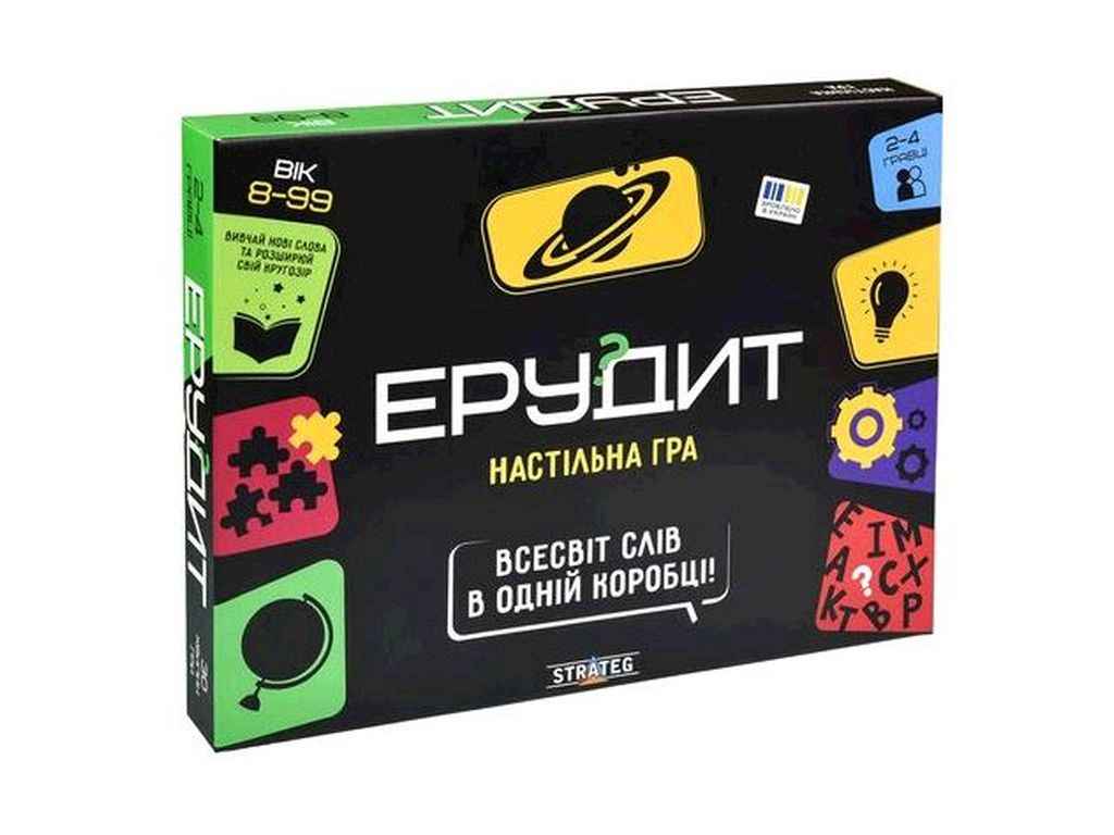 Игра Эрудит (укр) 30451 ТМ STRATEG Игра Эрудит (укр) 30451 ТМ STRATEG