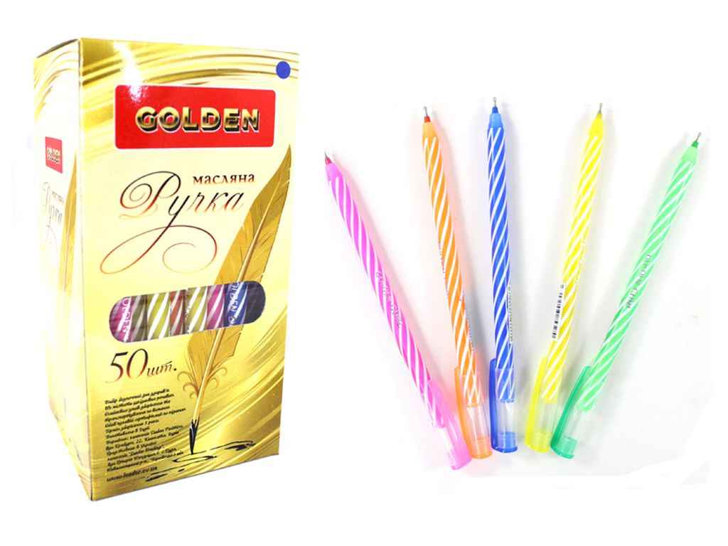 Ручка масляна синій Curl, 853270 ТМ GOLDEN Ручка масляна синій Curl, 853270 ТМ GOLDEN