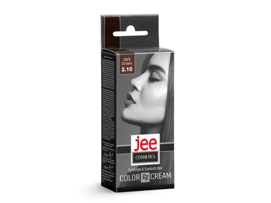 Крем-краска для бровей и ресниц №2.10, Темно-коричневый ТМ JEE COSMETICS Крем-краска для бровей и ресниц №2.10, Темно-коричневый ТМ JEE COSMETICS