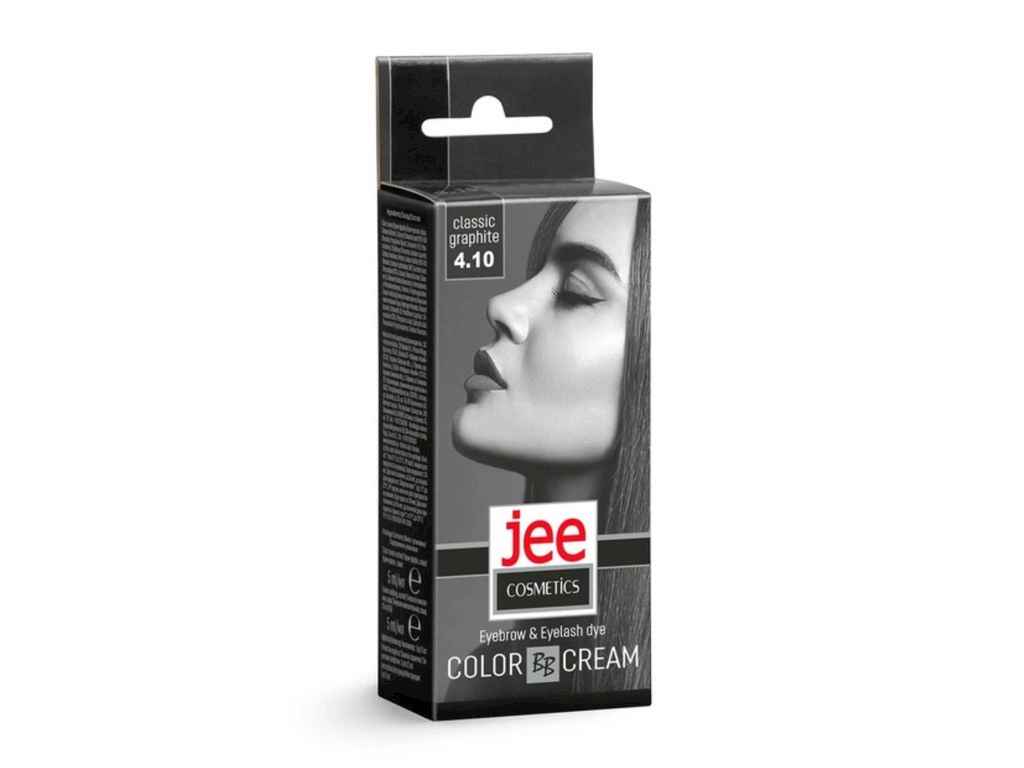 Крем-краска для бровей и ресниц №4.10, Классический графит ТМ JEE COSMETICS Крем-краска для бровей и ресниц №4.10, Классический графит ТМ JEE COSMETICS