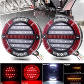 Задній ліхтар Круглий 12/24V (Ø-140мм.Н-49мм) 30 Led стоп/габарит/поворот DQTL-246 (1шт/уп). Зображення №2