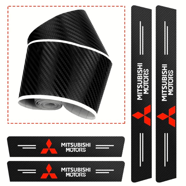 Плівка захисна на Пороги Карбон 4D Mitsubishi Плівка захисна на Пороги Карбон 4D Mitsubishi