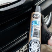Очищувач-чорніння гуми спрей 600ml (пінний) "K2" K156 Bold. Зображення №2 Очищувач-чорніння гуми спрей 600ml (пінний) "K2" K156 Bold. Зображення №2