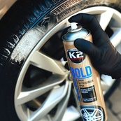 Очищувач-чорніння гуми спрей 600ml (пінний) "K2" K156 Bold. Зображення №6 Очищувач-чорніння гуми спрей 600ml (пінний) "K2" K156 Bold. Зображення №6