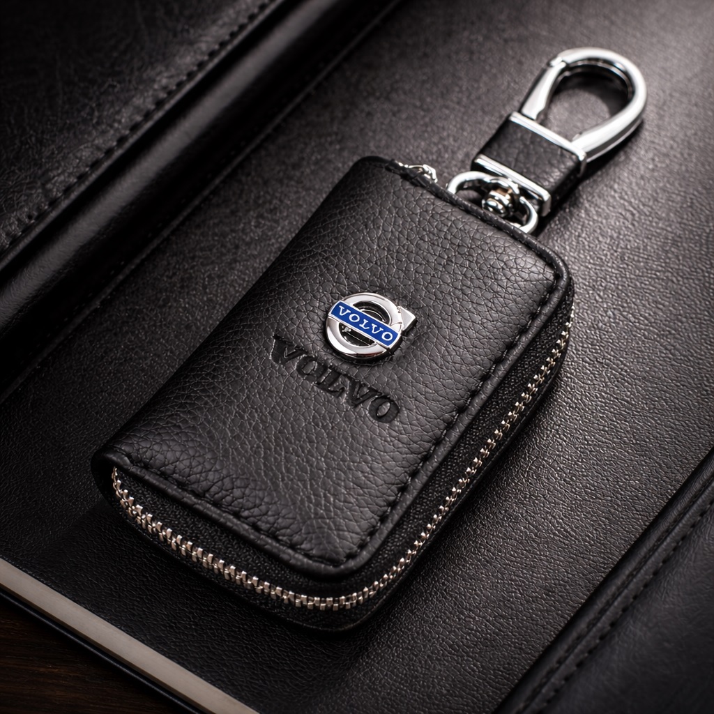 Чохол для ключів з карабіном Volvo (Шкіра) Чохол для ключів з карабіном Volvo (Шкіра)