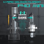 Лампа LED Мини Линзы H4 D25мм 90/130w 10000/14000Lm 6000K 7035+7535 Module9-36VCanbus F40Mini+350%. Изображение №4 Лампа LED Мини Линзы H4 D25мм 90/130w 10000/14000Lm 6000K 7035+7535 Module9-36VCanbus F40Mini+350%. Изображение №4