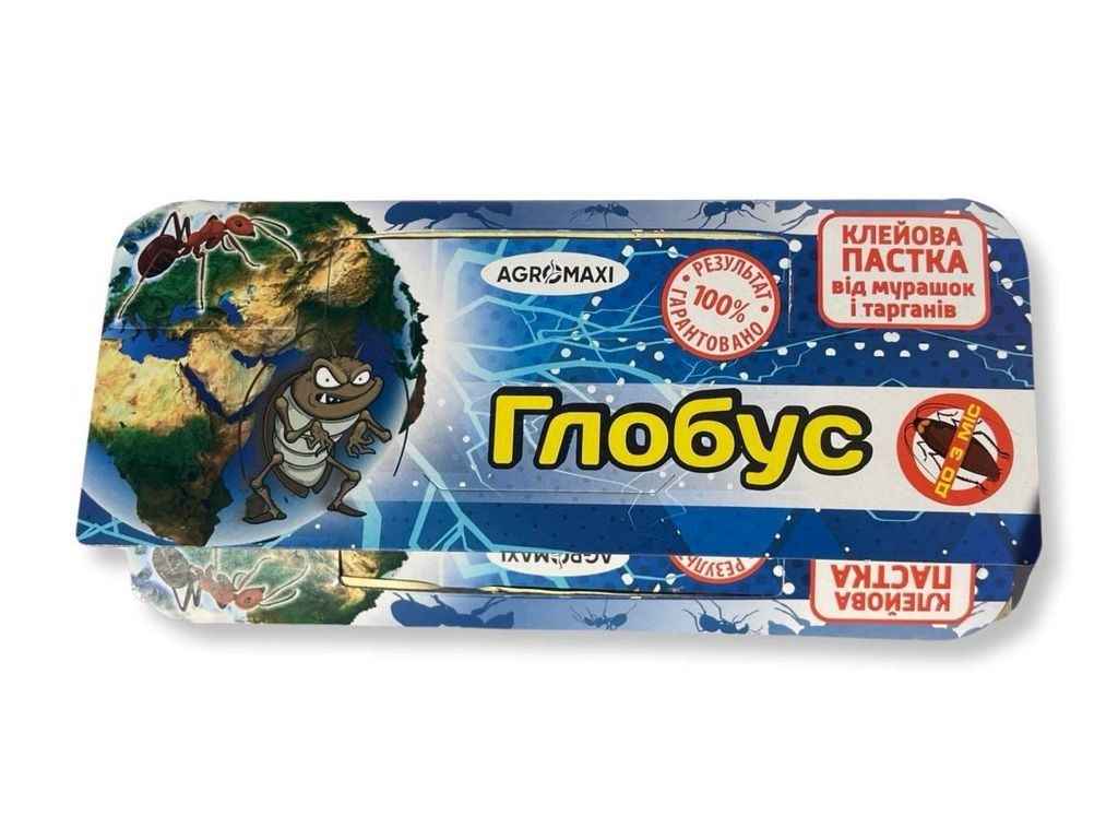 Пастка-хатинка клейова від тарганів, клопів, мух, мурах Глобус ТМ АГРОМАКСІ Пастка-хатинка клейова від тарганів, клопів, мух, мурах Глобус ТМ АГРОМАКСІ