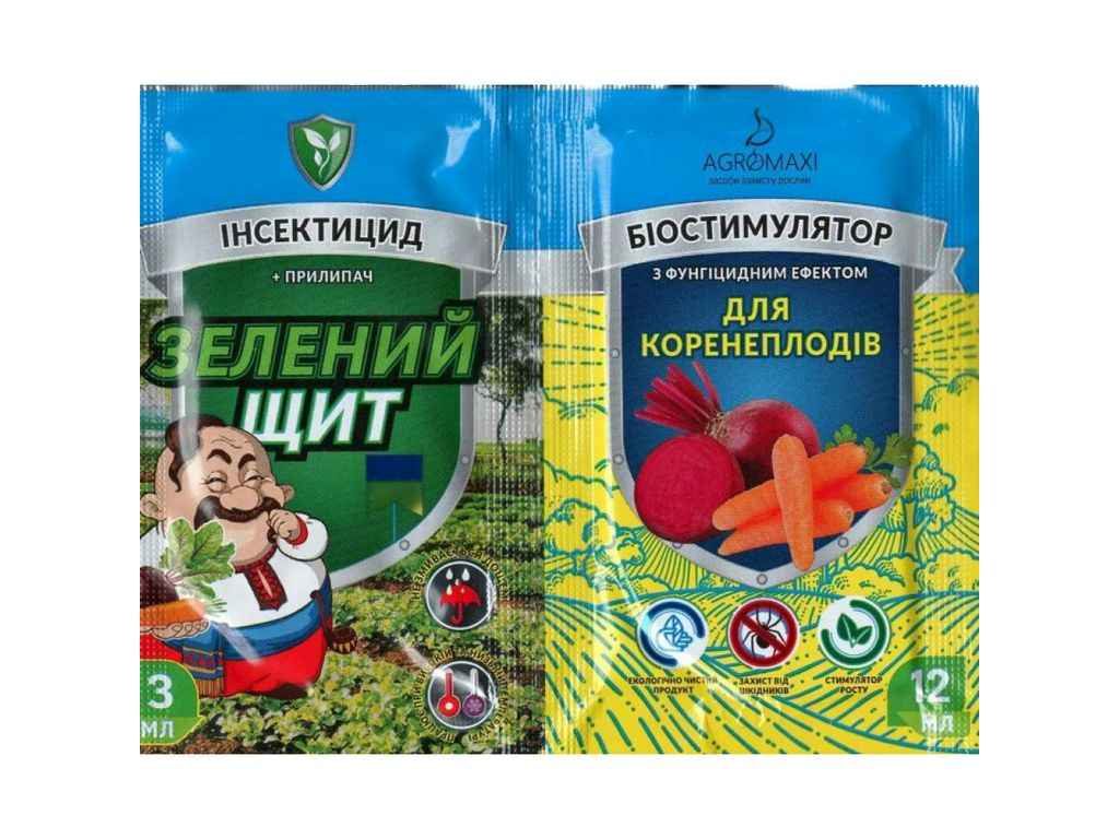 Інсектицид 3мл12мл Зелений щит (Коренеплоди) ТМ АГРОМАКСІ Інсектицид 3мл12мл Зелений щит (Коренеплоди) ТМ АГРОМАКСІ