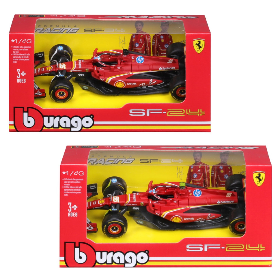 Автомодель FERRARI RACING - SF-24 Bburago 18-36844 масштаб 1:43 Автомодель FERRARI RACING - SF-24 Bburago 18-36844 масштаб 1:43