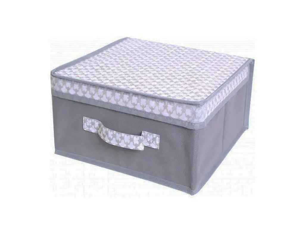 Короб д/зберігання речей 30*30*16 см, French Grey ТМ Кириченко Короб д/зберігання речей 30*30*16 см, French Grey ТМ Кириченко