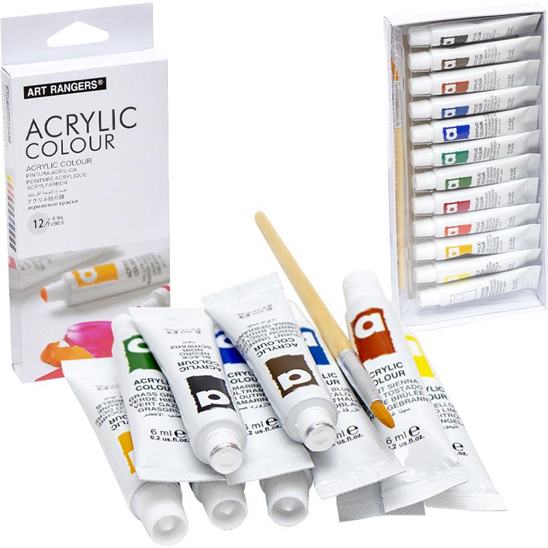 Набір акрилових фарб "Art Rangers Acrylic" PA31.12006.A 6 мл, 12 кольорів Набір акрилових фарб "Art Rangers Acrylic" PA31.12006.A 6 мл, 12 кольорів