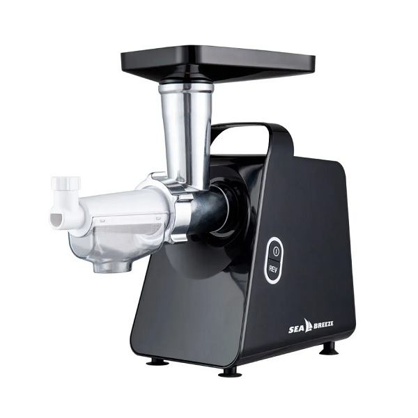 М'ясорубка електрична SeaBreeze SB-0802, 3000 Вт,насадка томатопрес,насадка для кеббе,2 види дисків М'ясорубка електрична SeaBreeze SB-0802, 3000 Вт,насадка томатопрес,насадка для кеббе,2 види дисків