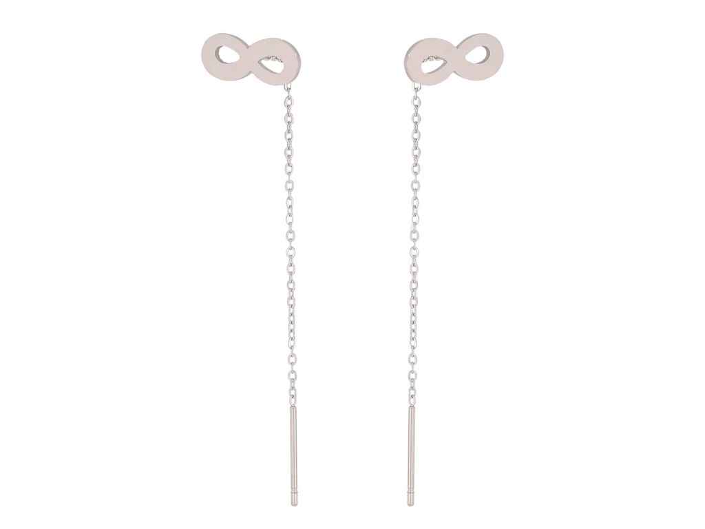 Серьги-протяжки TTM Stainless Steel Родий Знак бесконечности с цепочкой 6,6см (334443) ТМ XUPING Серьги-протяжки TTM Stainless Steel Родий Знак бесконечности с цепочкой 6,6см (334443) ТМ XUPING