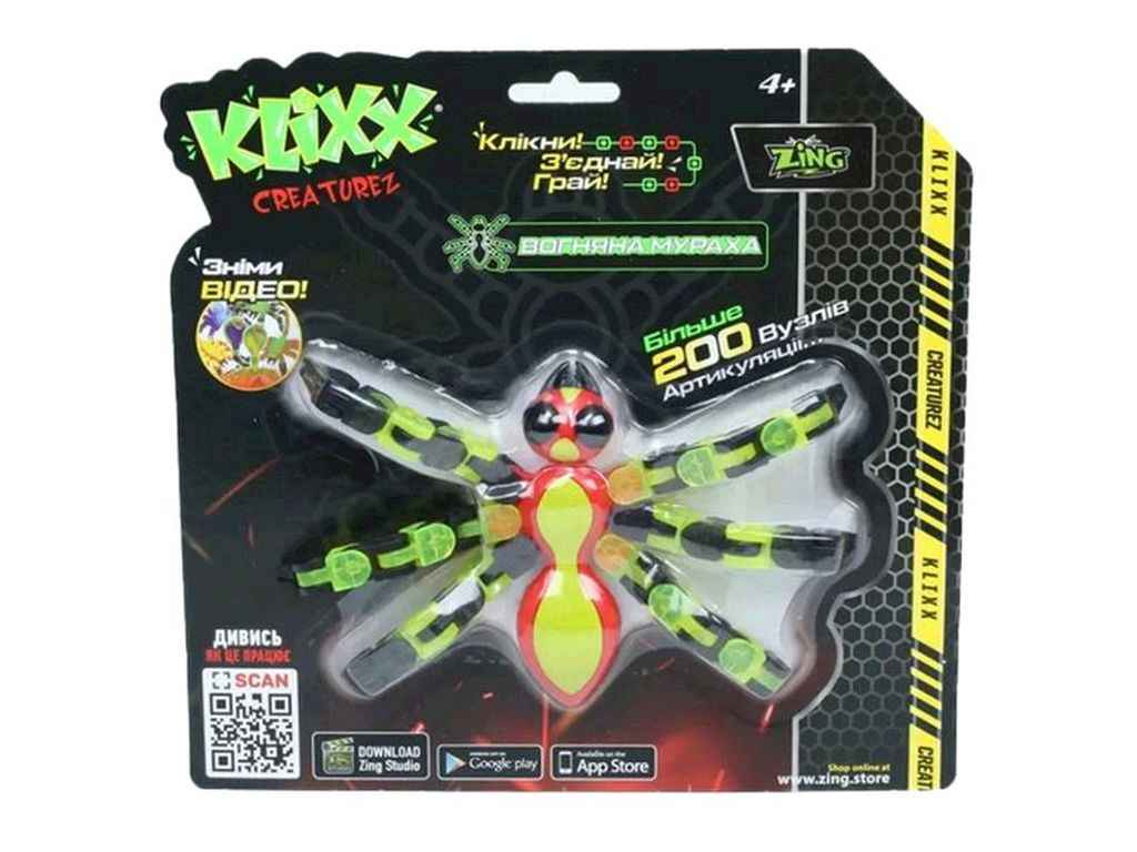 Клікс Крічерз Fidget Вогняна мураха зелено-червоний KX120_A ТМ ZING Клікс Крічерз Fidget Вогняна мураха зелено-червоний KX120_A ТМ ZING