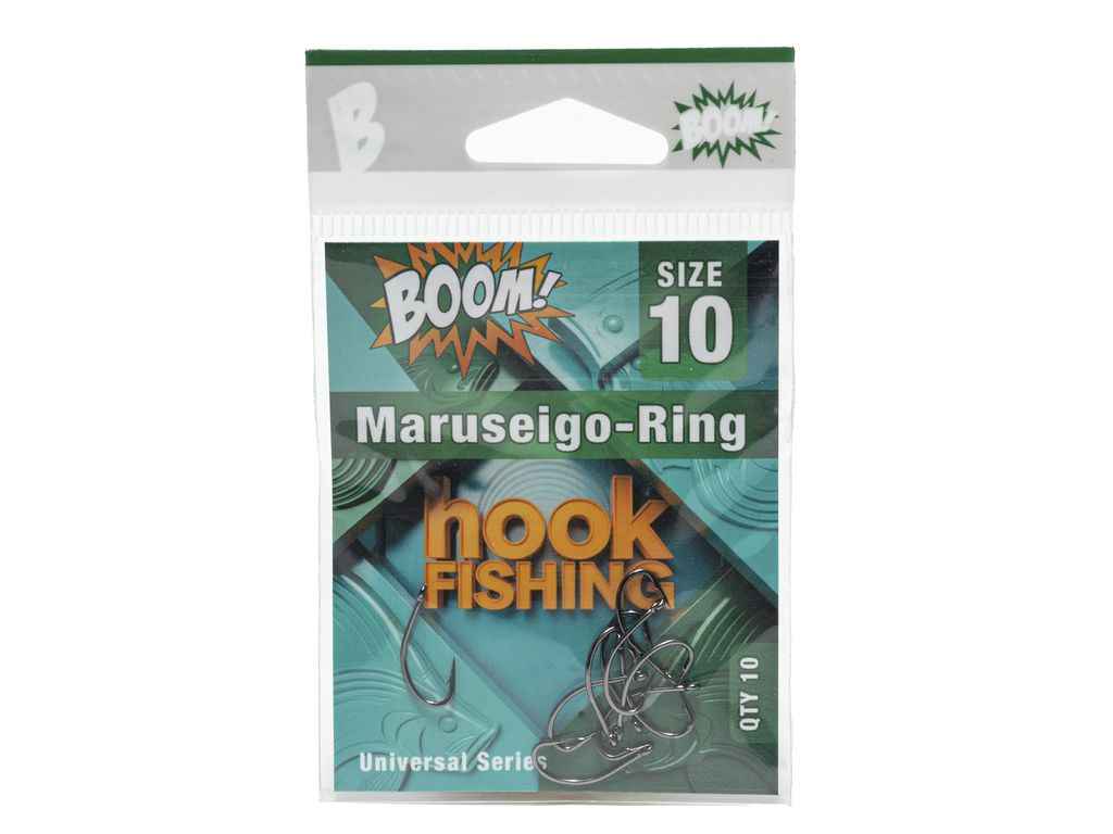 Гачок для мирної риби Maruseigo-Ring №10 (10 шт/уп) (BN) ТМ BOOM Гачок для мирної риби Maruseigo-Ring №10 (10 шт/уп) (BN) ТМ BOOM