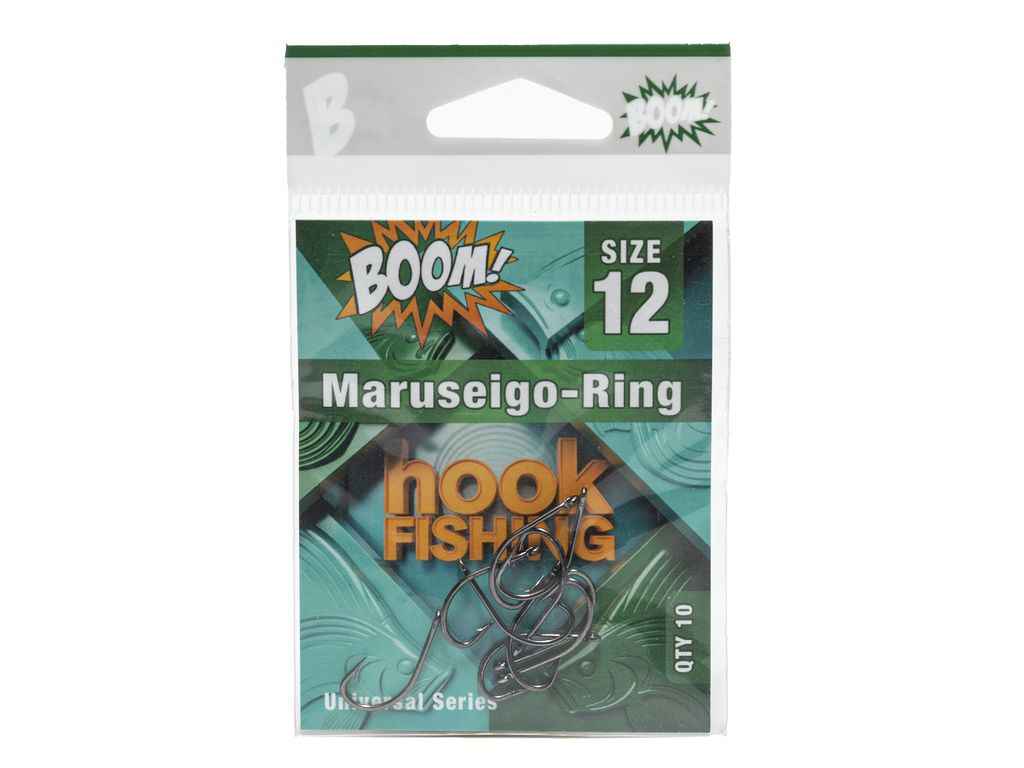 Гачок для мирної риби Maruseigo-Ring №12 (10 шт/уп) (BN) ТМ BOOM Гачок для мирної риби Maruseigo-Ring №12 (10 шт/уп) (BN) ТМ BOOM
