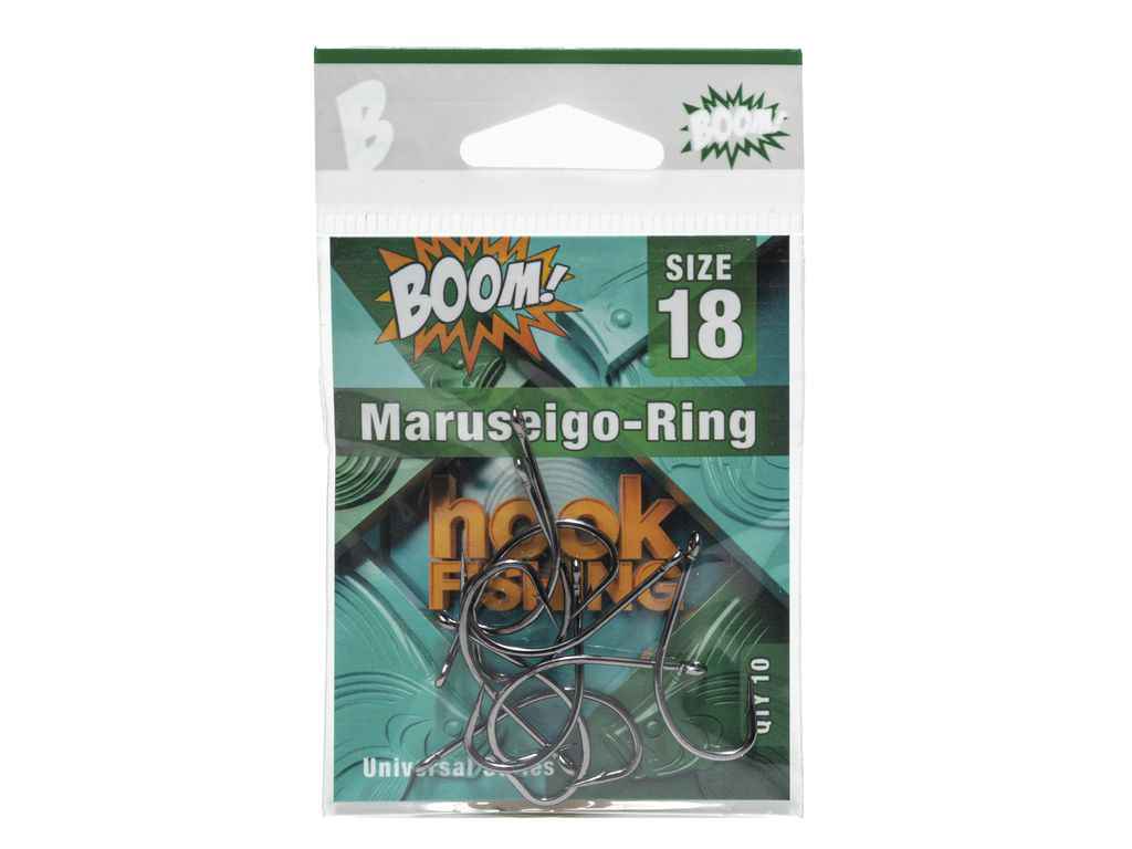 Гачок для мирної риби Maruseigo-Ring №18 (10 шт/уп) (BN) ТМ BOOM Гачок для мирної риби Maruseigo-Ring №18 (10 шт/уп) (BN) ТМ BOOM