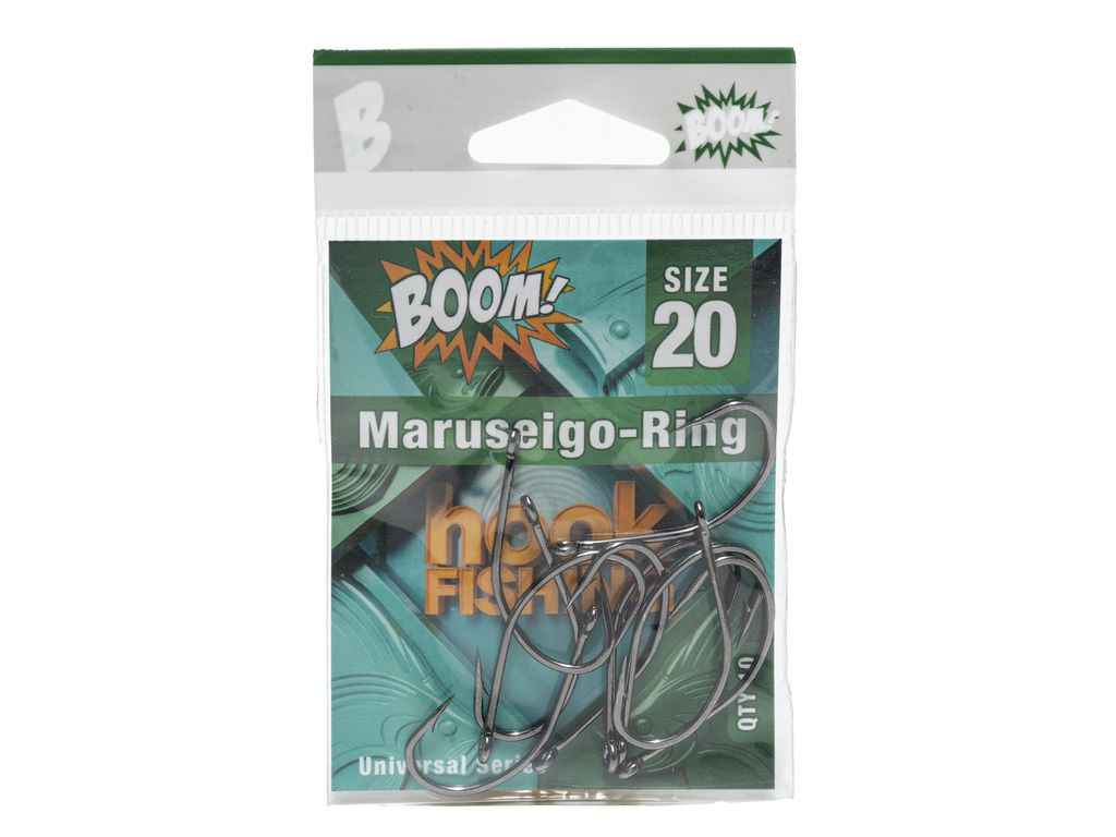 Гачок для мирної риби Maruseigo-Ring №20 (10 шт/уп) (BN) ТМ BOOM Гачок для мирної риби Maruseigo-Ring №20 (10 шт/уп) (BN) ТМ BOOM
