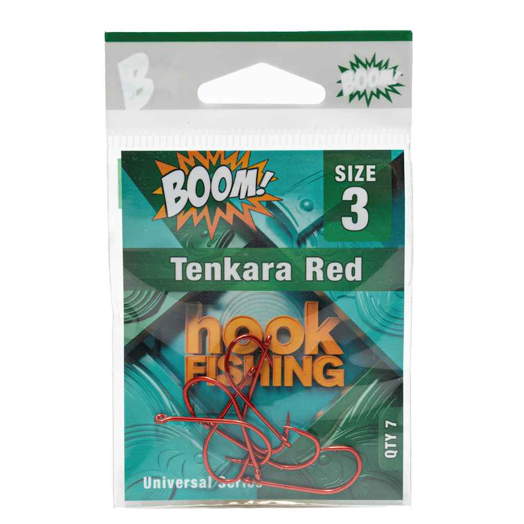 Гачок для мирної риби Tenkara Red №3 (7 шт/уп) (RED) ТМ BOOM Гачок для мирної риби Tenkara Red №3 (7 шт/уп) (RED) ТМ BOOM