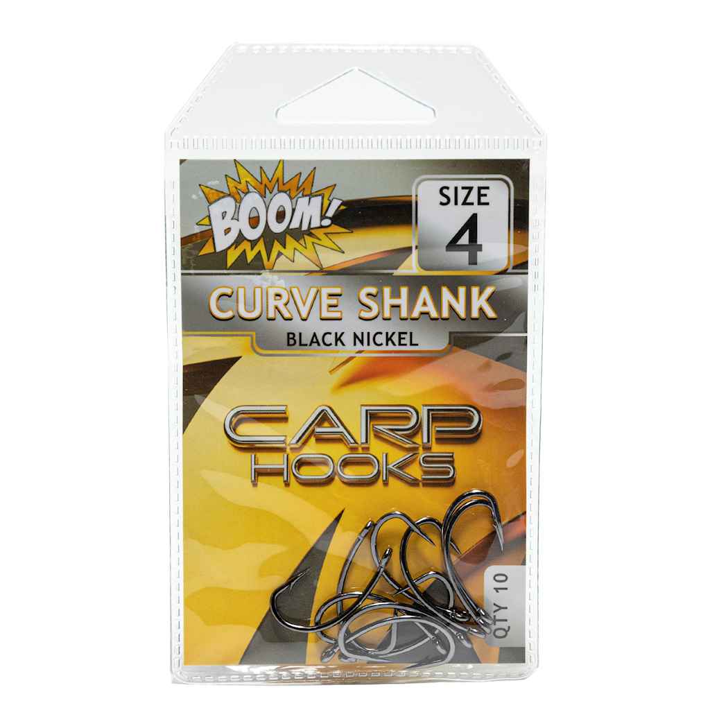 Гачок для мирної риби Curve Shank №4 (10 шт/уп) (Black Nickel) ТМ BOOM Гачок для мирної риби Curve Shank №4 (10 шт/уп) (Black Nickel) ТМ BOOM
